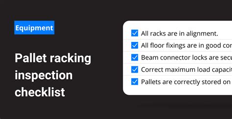 Pallet Racking Inspection Checklist Frontline Data Solutions
