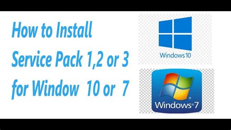 How To Offline Install Service Pack 1 2 Or 3 For Window 10 Window 7