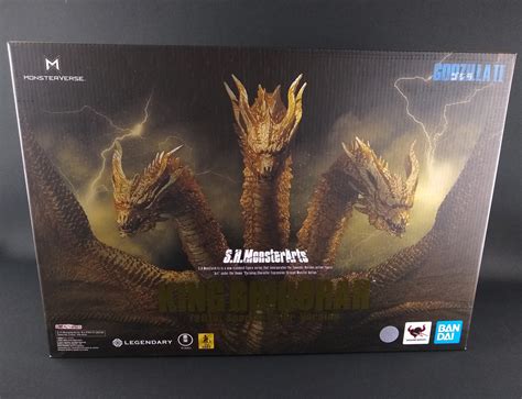 New 2019 HC Toys S H MonsterArts King Ghidorah Godzilla Action Figure