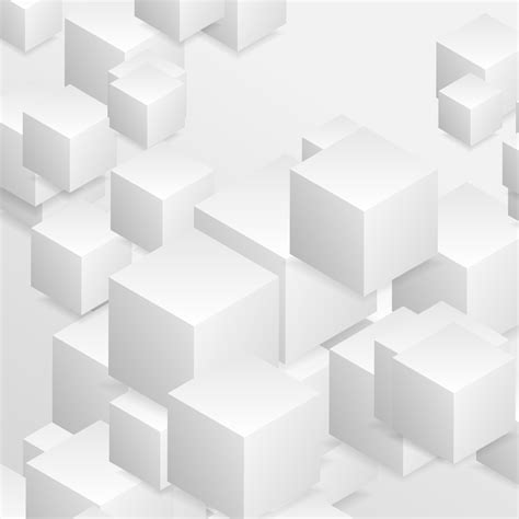 Abstract Tech Geometric 3d Background With Paper Cubes 22013288 Vector