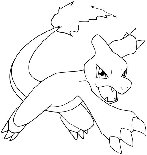 Charmeleon Coloring Page At Free Printable Colorings