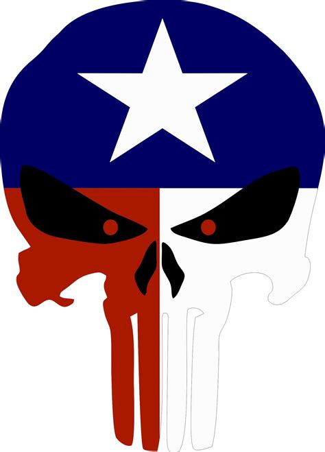 Texas Punisher Svg Etsy