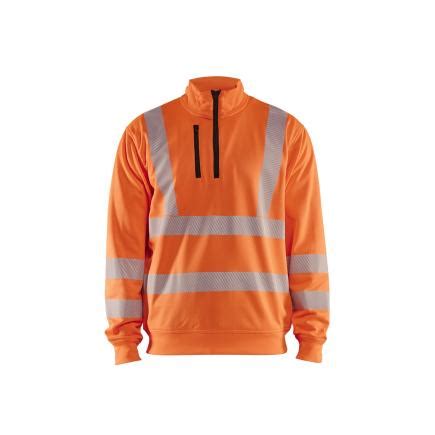 Blaklader Sudadera Alta Visibilidad Media Cremallera Naranja Mister