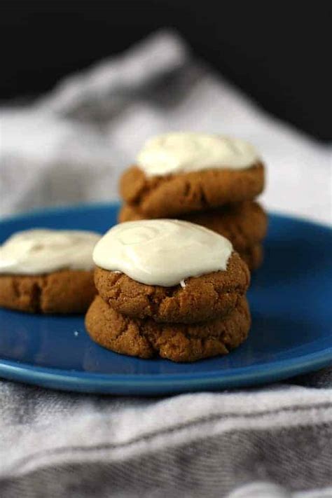 Frosted Molasses Cookies Gluten Free Vegan The Pretty Bee