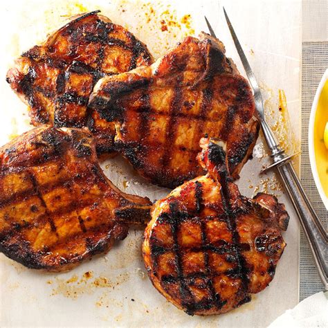 As soon as the oil is hot and looks shimmery, add the pork. Ultimate Grilled Pork Chops Recipe | Taste of Home