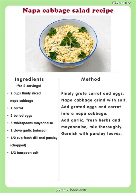 Easy Napa Cabbage Salad Recipe Yummy Book