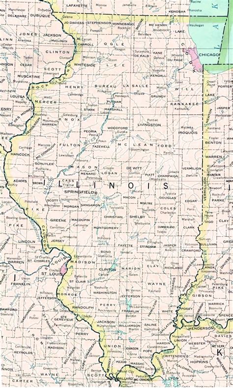 Northern Illinois Map With Cities United States Map