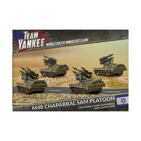 Team Yankee Israeli M48 Chaparral Sam Platoon Hard Knox Games