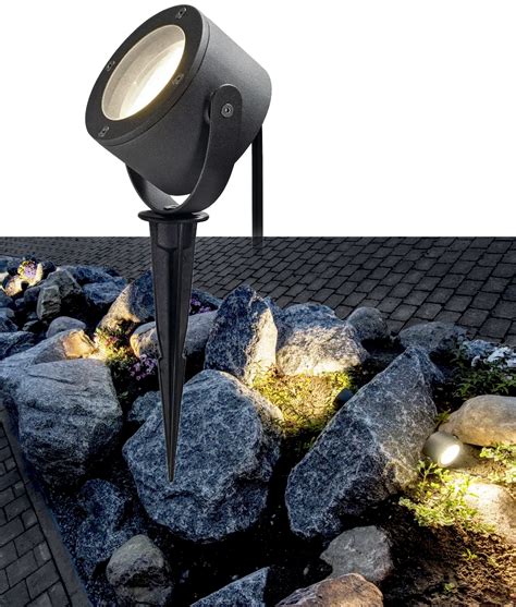 Adjustable Gx53 Broad Beam Angle Garden Spike Light For Installation In