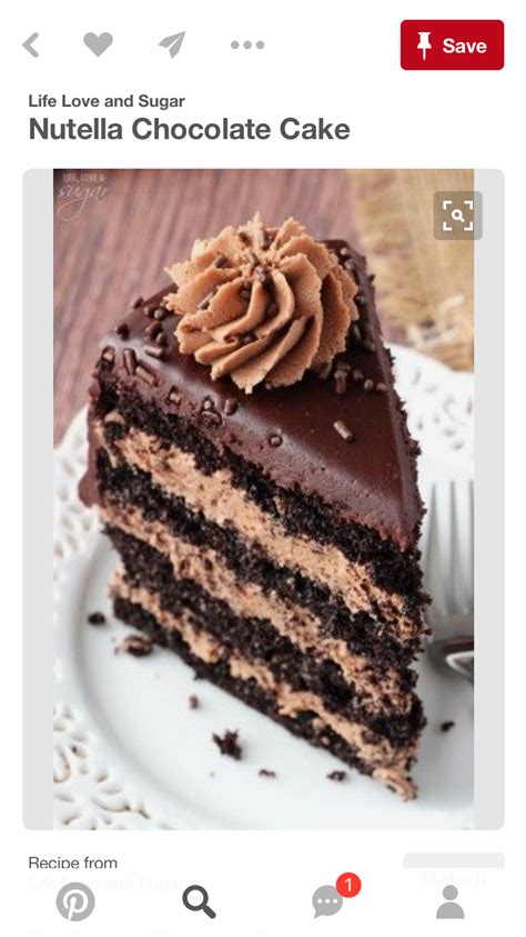 Nutella Chocolate Cake Chocolate Cake Recipe Easy Dark Chocolate