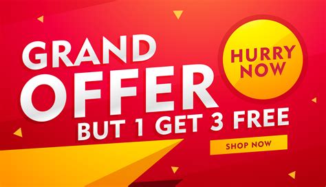 Stylish Vector Banner Design With Offer Details For Advertising