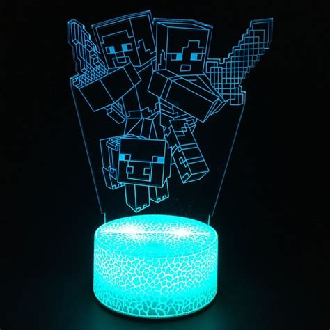 Minecraft 3d Lampe Natlamper Køb Online På Ledidedk