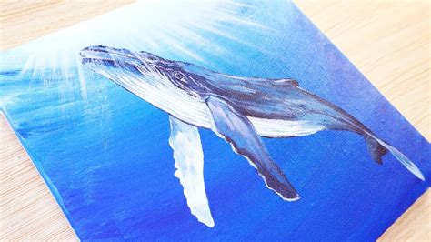 Whale Acrylic Painting Tutorial For Beginners Learn How To Paint