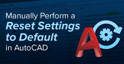 Manually Perform A Reset Settings To Default In Autocad