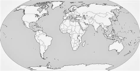 4 Best Plain World Map Printable Artofit