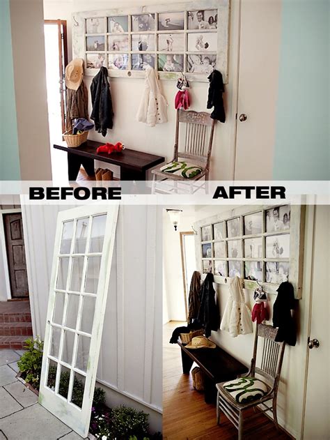 Table and shelf unit fashioned of vintage screen door and lumber (130+ years). 19 Creative DIY Project Ideas of How to Reuse Old Doors ...