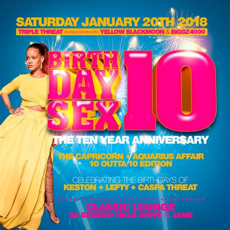 C A Confidential Birthday Sex The Ten Year Anniversary Classic Lounge Toronto On Sat