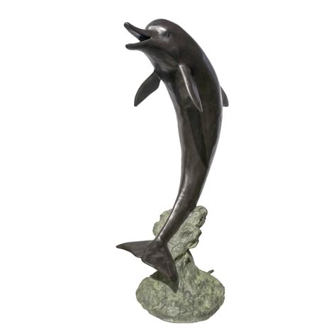 Bronze Dolphin Fountain Sculpture Metropolitan Galleries Inc