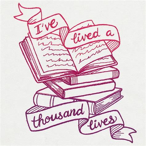Ive Lived A Thousand Lives Embroidered Floursack Etsy