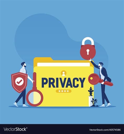 Data Privacy Concept Royalty Free Vector Image