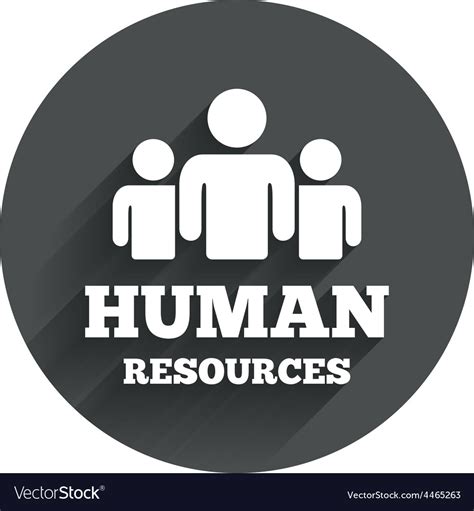 Hr icon business analytics icon clipart. Human resources sign icon hr symbol Royalty Free Vector