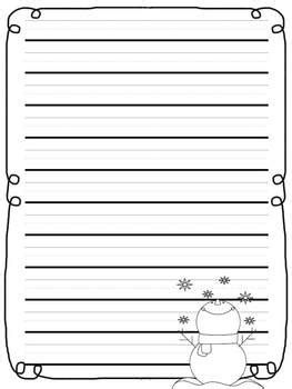 1,900 papers you can download and print for free. Christmas Primary Lined Writing Paper by Allison Chunco | TpT