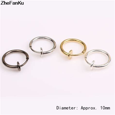 2 taking care of infections. תכשיטי גוף - 4pc/set Fake Nose Ring Goth Punk Lip Ear Nose ...