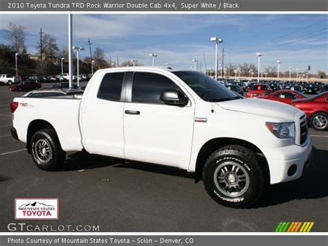 Super White 2010 Toyota Tundra Trd Rock Warrior Double Cab 4x4