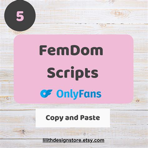 Femdom Scripts Female Dominance Scripts Domination Humiliation Tasks Femdom Joi Script Onlyfans