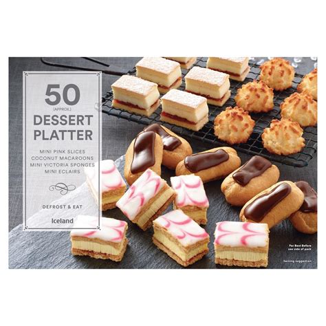 Iceland 50 Dessert Platter 693g Desserts And Bakery Iceland Foods