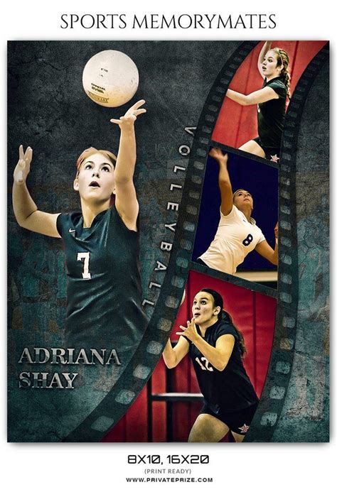 Buy Adriana Shay Volleyball Sports Memory Mates Photoshop Template