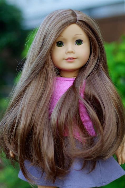sweet american girl doll custom myag 61 green eyes marie grace wig ooak