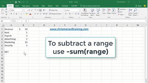 How To Subtract Cells In Excel Images And Photos Finder