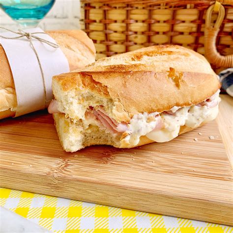 french ham and cheese baguette 2 ways