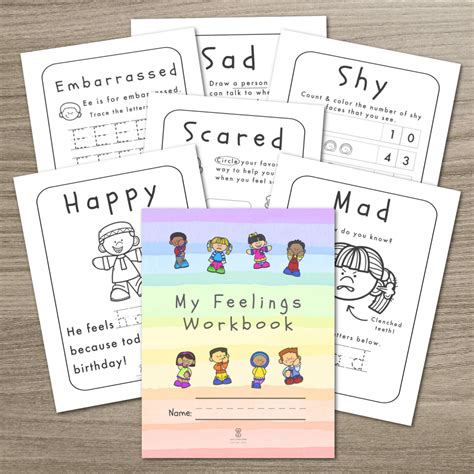 60 Activities On Feelings For Preschoolers My Feelings Workbook