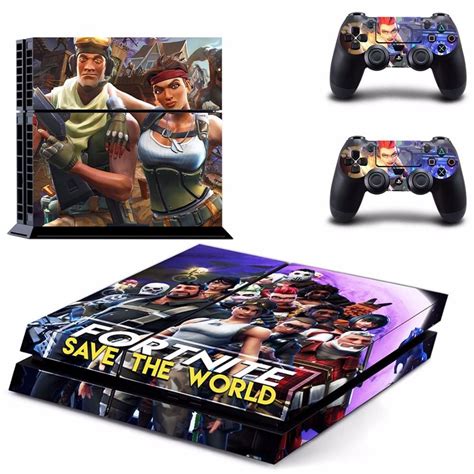 Fortnite Theme Skin Sticker Decal For Sony Playstation 4 Console And 2
