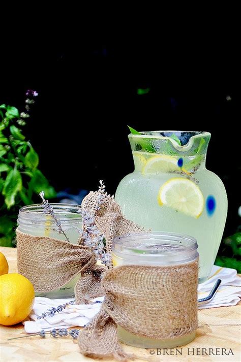 Basil Lavender Lemonade Spritzer Edible Flowers