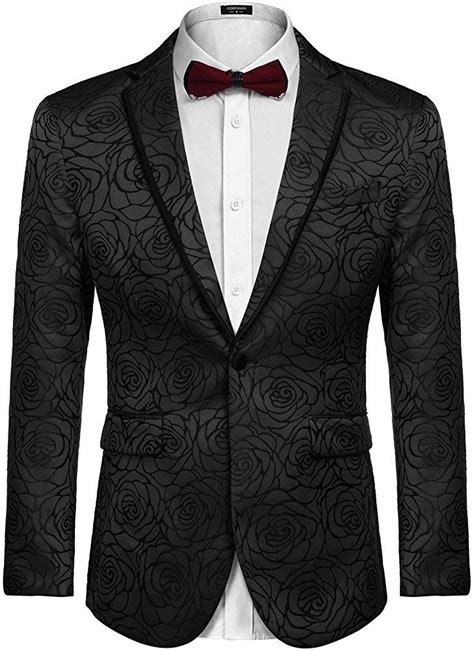 Maybe you would like to learn more about one of these? COOFANDY Men's Floral Print Suit Dress Suit Red Lapel ...