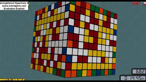 Resolución Del Cubo De Rubik 11x11x11 11x11x11 Rubiks Cube Solve