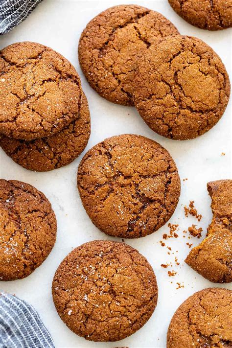 Crunchy Gingersnap Cookies Are Super Easy To Make And Will Be The