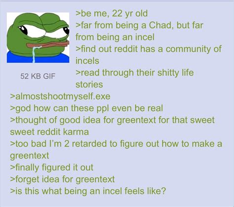 Anon forgets : greentext