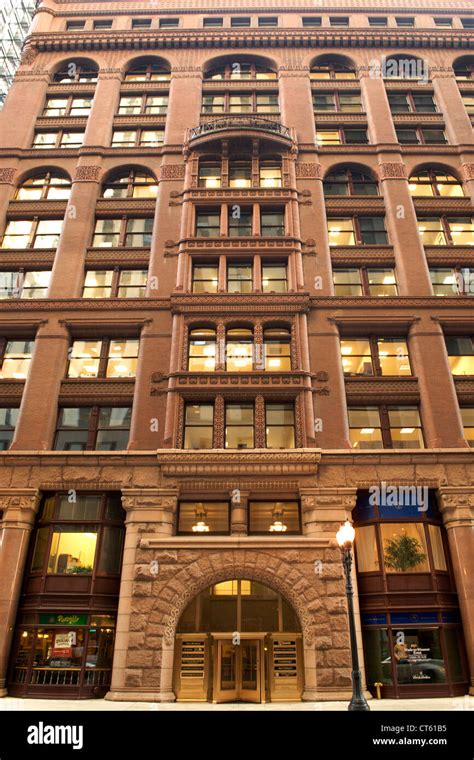 The Rookery Building In Chicago Illinois Usa Stock Photo Alamy