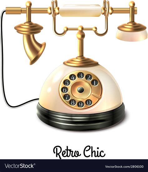 Retro Style Telephone Royalty Free Vector Image