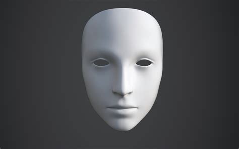 Artstation White Mask Varré 3d Print Mask Resources