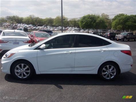 The hyundai accent comes with sliding sun visors, driver's blind spot mirror, and an updated audio system for 2014. 2014 Century White Hyundai Accent GLS 4 Door #92038531 ...