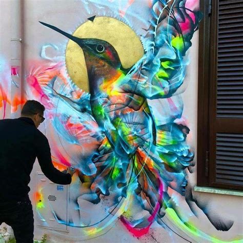 Beautiful And Colorful Graffiti Birds On The Streets Of Brazil By Luis