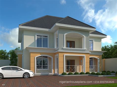4 Bedroom Duplex Ref 4037 Nigerian House Plans