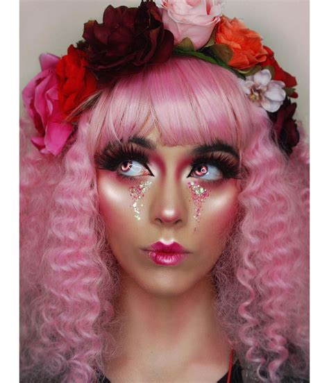 Curly Pink Wig With Bangs Pastel Wigs Star Style Wigs Uk