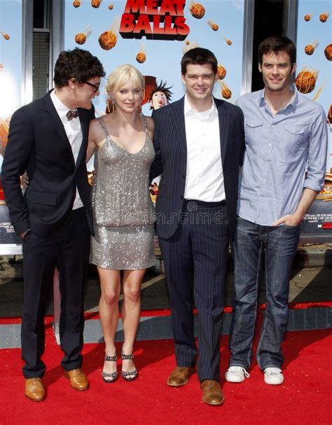phil lord anna faris chris miller and bill hader editorial image image of chris september
