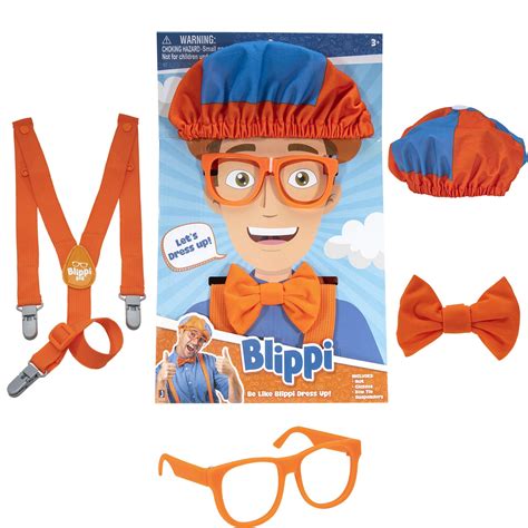 Buy Blippi Costume Roleplay Accessories Perfect For Dress Up And Play